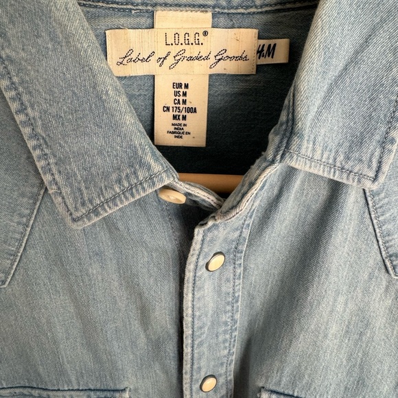 H&M Label of Graded Goods Denim Shirt - Picture 2 of 3